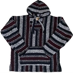 Earth Ragz Baja Pullover Hooded Poncho, Size Unisex Medium